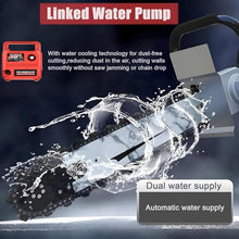 Concrete Saw, 7800W/8800W/7500 RPM Diamond Chain Brushless Electric Concrete Chain Saw, Wet Electric Wall Groove Cutting Machine for Slotted Rebar, Marble, Bricks and Marble,7800W