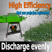 TXMACHINE® Grass cutting machine Hay Crusher Chaff Cutters Corn Straw Cutter Pulverizer for Feed Process with conveyor belt Miniature Circuit Breaker 2.2KW (110V, 6 blades)