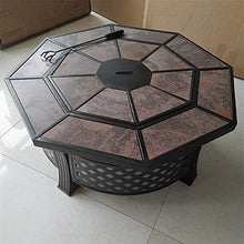 SLGGPJBU Fire Pits Outdoor Garden Wood-burning Fire Pit Bowl Barbecue Table, Backyard Patio Patio Lawn Garden Outdoor Fireplace Wood-burning Brazier
