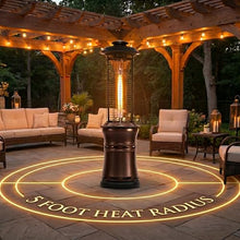 LAVA HEAT ITALIA Ember 70-Inch Collapsible Patio Heater, Liquid Propane Lounge Heater in Gunmetal, Foldable Italian-Designed Outdoor Heater for Rentals, Events, and Residential Patios