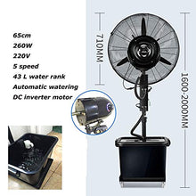 GAZOGJ 26" Misting Fan Metal Oscillating Commercial High-Velocity Outdoor indoor Mist Fan Black Industrial Cool,Black,copper-26-260W