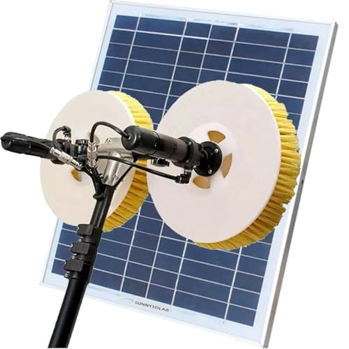Photovoltaic Panel Cleaning Brush, Double Head Automatic Solar Panel, 7.5m Outdoor Window Cleaning Pole, Extendable Pool Cleaning Brush