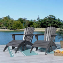 Afuera Living Portside 4-Piece Chair and Ottoman Set Green