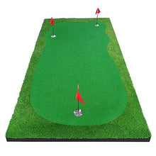 YUNIC Golf Putting Green Premium Nylon Training Mat Green
