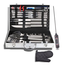 SDVantage BBQ Grill Tools Set, Stainless Steel BBQ Accessories Tool Set with Meat Thermometer and Injector, BBQ Utensils Set for Foodies, Barbecue Fans, Cooks, Camping Lovers