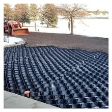 YanSoPe Heavy Duty HDPE Geo Grid for Driveway Stabilization & Erosion Control - 2"/4" Height Options, 30cm x 30cm Cells(2x7m (6.5x23ft) 10cm/4" High)