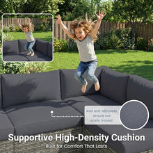 Patio Sectional Furniture Set, Wicker Outdoor Furniture Set for All-Weather