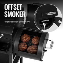 Grills House ZH3005Y 2-Burner Gas and Charcoal Grill Combo Black