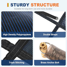 Pool Safety Cover Fits 25x45ft Rectangle Inground Pools, Triple-Stitched for Maximum Strength,Heavy-Duty Mesh for Heavy Snow & High Wind, All Seasons Pool Cover for Home & Hotel (Blue Mesh, 25x45ft)