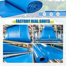 Gaommini Blue Fish Pond Liner Underlay 8x12FT HDPE Waterproof Film Membrane, Outdoor Outdoor Pond Liners Sealing for Koi Ponds, Aquaculture and Water Gardens(32.8x39.3ft)