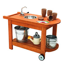 Children?s Outdoor Rolling Planting Cart, Outdoor Play, Activity Cart, Active Play Cart, Outdoor Storage, Potting Table, Planting Table, Planting Tables for Outdoors, Kids Outdoor Furniture