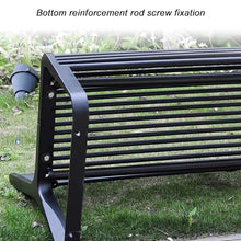 Sunyongfly Wrought Iron Park Bench,Outdoor Garden Bench,Double Outdoor Bench, for Squares, Parks, and Residential Areas(Size:150cm)