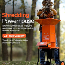 SuperHandy Electric Leaf Mulcher Shredder, Yard Waste, Leaf Shredder