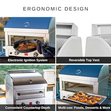 Fuego F27S-Pizza Table Top All 304SS Pizza Oven, Stainless Steel