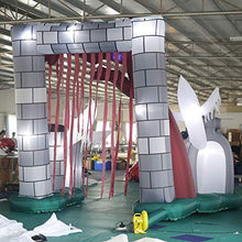 SAYOK Inflatable Halloween Entrance Archway with Grim Reaper and LED Lights Yard Decor 16.4 x 13.1 ft