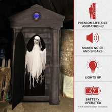Haunted Hill Farm 6.7-Ft. Motion-Activated Animatronic Mausoleum by Tekky