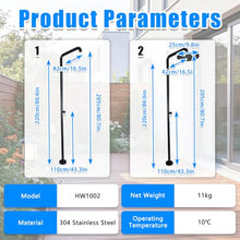 WTRYRN Outdoor Shower Kit with Hot Cold Water Mixer 1