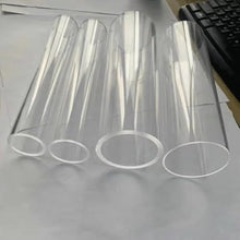 EVANEM Length 500mm High Transparent Acrylic Pipe, for DIY Projects PMMA Round Tube(55x65x500mm)