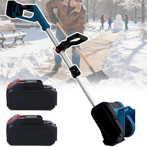 Battery-Powered Snow Blower 7.2lb Light ＆ 26ft Throwing Electric Snow Shovel 21v – Dual Safety Switch Electric Shovel Snow Removal, Snow Removal Machine for Seniors & Home Use