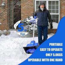 HYUIO Electric Snow Blower, 1200W Handheld Cordless Snow Shovel with Battery, 8m Throwing Outdoor Snow Clearing Artifact, Adjustable Direction, Rechargeable Small Snowplow for School Roads, Driveway