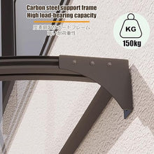 Patio Awning Canopy Outdoor Durable Polycarbonate UV Rain Snow Shield 65x140cm for Door Windows Exterior