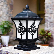 ZQHQYNQDFY Lamp Post Lights Outdoor, Vinta Waterproof Garden Lamp Stigma Lantern Cast Aluminum Street Lighting Outdoor Column Light for Park Courard Fence Landscape Illuminat Detive Patio Fixture