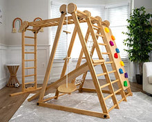 Avenlur Chestnut 8-in-1 Indoor Foldable Playset Natural Indoor