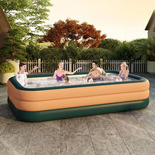 Inflatable Swimming Pool, Blow Up Pools for Kids & Adults Family Outdoor Garden Backyard Ideal for Outdoor, Garden, Backyard and Summer Water Parties (Color : /Green B, Size : 3m)