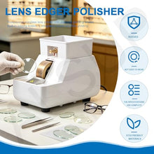 ALSUP Manual Optical Lens Edger Hand Mill Edging Machine Processing Grinder Grinding Machine Milling Machine, for Optical Shop