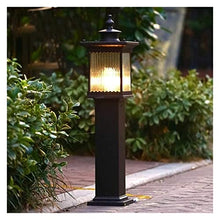 ALDEPO Courtyard Light Outdoor Lights, Waterproof Garden Street Lamps for Courtyard Posts, Dark Brown
