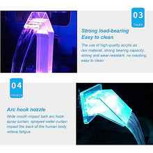 GAGALU Acrylic Curved Water Curtain, Outdoor Swimming Pool Equipment in Summer, Luminous SPA Impact Slap Spa Bath,70CM
