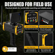 Underground Metal Scanner, Professional Metal Detector with LCD Display & 360° Auto Rotation, 3248ft Max Detection Range, 3.3-52.5 Detection Depth for Gold Silver Copper Diamond red