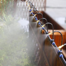 DIY Misting System for Lawn Garden Irrigation Adjustable Atomizing Sprayer/5-20M Kit Water Mister(DIY 20m with Timer)