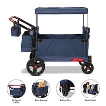 Radio Flyer Atlas Stroll N Wagon Folding Wagon Blue