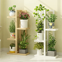 WZWTYSM flower standWooden Plant Holder Flower Pot Holder Container Shelf Plant Accessories Indoor Outdoor Balcony Garden Decoration Plants Flower Shelf Beige87CM