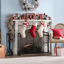 Fireplace Screen Black European Style Fireplace Screen Fireplace Screen Home Fireplace Screen with Mesh Fence Screen Protector Fireplace Fire Screen