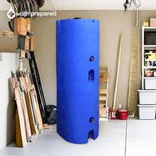 WaterPrepared 160 Gallon Stackable Utility Water Tank, Blue