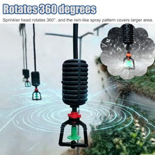 Automatic Heat Dissipation System for Greenhouse, Misting Water Irrigation Kit with 360-degree Rotating Drip Irrigation Heads, Plant Watering Equipment