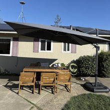 OROTLECT 108×144“ Rectangular Swivel Left-right Tilt Cantilever Gray Umbrella with 360-degree Rotation