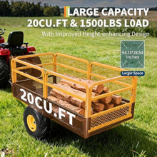 Hosslly Garden Cart - 1500 Lb Capacity, Utility Wagon
