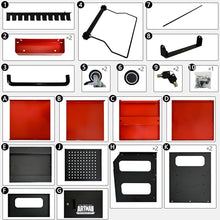 ulti Functional Portable Tool cart for Storing Parts and Maintenance Equipment, Repair and Diagnostic Vehicle, Suitable for Repair Shops, car Modification Shops, and car Parts Warehouses