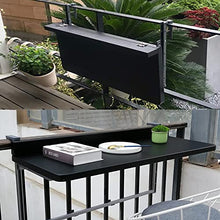 Outdoor Folding Side Table,Balcony Hanging Railing Table,Home Bar Table,Multifunctional Leisure Table,Adjustable Wall-Mounted Tables,Terrace Flower Stand Courtyard Garden Decoration Table ( 100X40Cm/