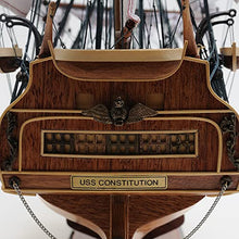 Old Modern Handicrafts USS Constitution Model Ship with Display Case Multicolor