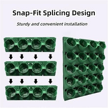 FDGFRGG Set of 16 Vertical Wall Planters, Indoor Stackable Wall-Mounted Flowerpots, Outdoor Hanging Plastic Pots for Living Wall, Garden, Vegetable(Small(16PCS))