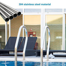 Swimming Pool Safety Hand Rail Pool Handrails Swimming Pool Handrails, Pool Hand Rail 304 Stainless Steel, Easy to Install 250LBS Load Capacity, 3-Bend Spa Safety Rails