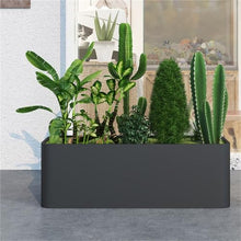 YUHUAWF Garden Bench Planter Box Partition Flower Pot Planting Trough Planter Box with Bench
