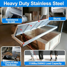 ERRULAN Outdoor Waterproof Basement Cellar Door Cover, Crawl Space Floor Access Doors Hatch, Hidden Seamless Storm Shelter for Storage Room, Stairs, Entrance(White,LXW 60x32''/152x81cm)