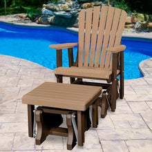 American Furniture Classics Chair and Gliding Glider Ottoman Combo Cedar and Tudor Brown