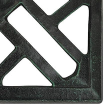 JHNKOJ Umbrella Base Green 44X44X31 Cm Cast Iron