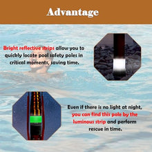CHZDPP Pool Emergency Rescue Pole with Luminous & Reflective, High Visibility Rescue Salvage Rods for Day/Night, Life-Saving Equipment for Drowning Swimmers (Size : 10m/32.8ft/394inch)